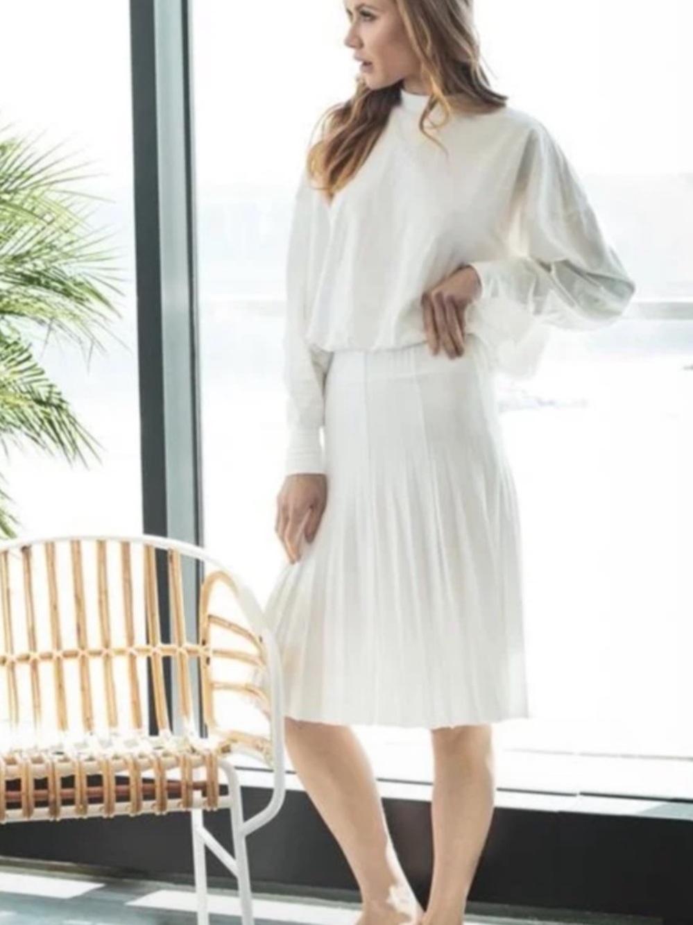 ORLY CREAM SKIRT